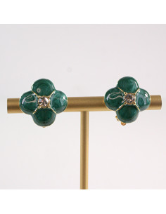 Klipsy do Uszu Lolita Akcesoria Klips do UCHA ZIELONE...