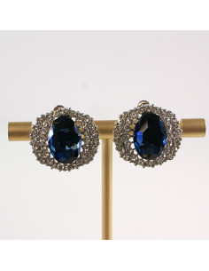 Klipsy do Uszu Lolita Akcesoria Klips do UCHA GRANATOWE...