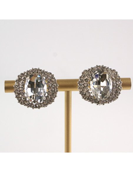 Klipsy do Uszu Lolita Akcesoria Klips do UCHA CRYSTAL WIECZOROWE