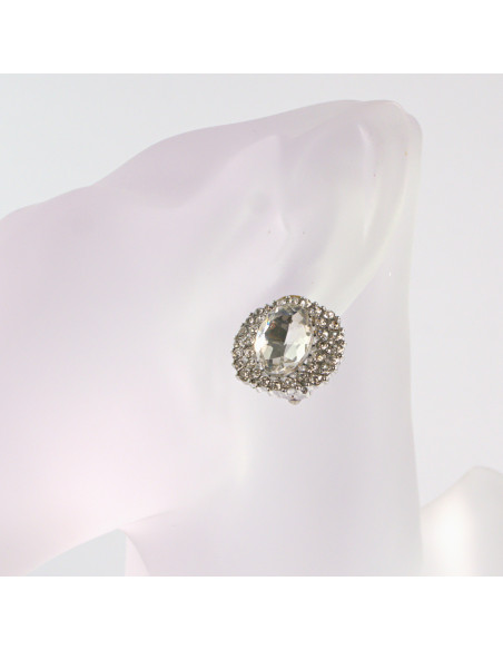 Klipsy do Uszu Lolita Akcesoria Klips do UCHA CRYSTAL WIECZOROWE