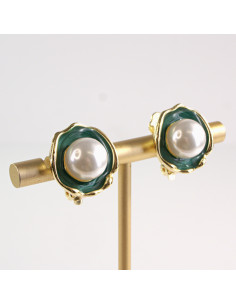 Klipsy do Uszu Lolita Akcesoria Klips do UCHA ZIELONE Z... 2