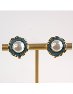 Klipsy do Uszu Lolita Akcesoria Klips do UCHA NIEBIESKIE...