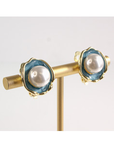 Klipsy do Uszu Lolita Akcesoria Klips do UCHA NIEBIESKIE... 2