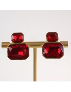 Klipsy do Uszu Lolita Akcesoria Klips do UCHA CZERWONE...