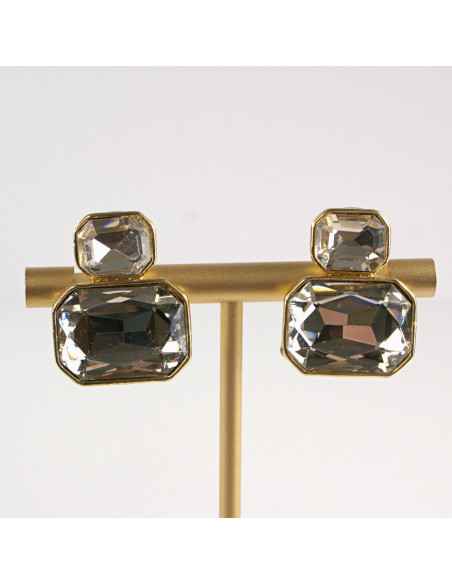 Klipsy do Uszu Lolita Akcesoria Klips do UCHA CRYSTAL "BRYLANTY"