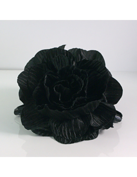 Klamra do włosów CZARNY KWIAT 13cm  Lolita akcesoria