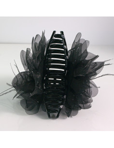 Klamra do włosów CZARNY KWIAT 13cm  Lolita akcesoria 2