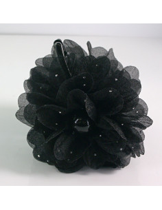 Klamra do włosów CZARNY KWIAT 11 CM Lolita akcesoria
