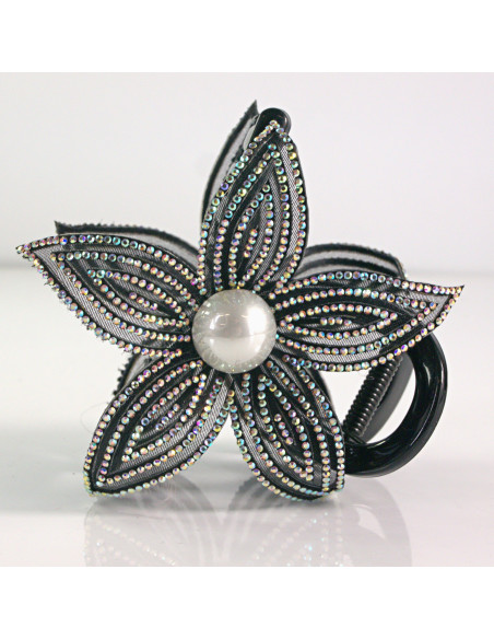 Klamra do włosów KWIAT Z KRYSZTAŁKAMI CRYSTAL AB Lolita akcesoria