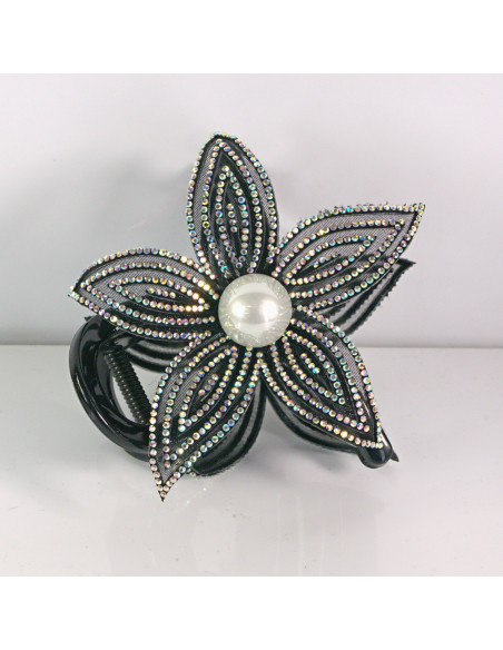 Klamra do włosów KWIAT Z KRYSZTAŁKAMI CRYSTAL AB Lolita akcesoria