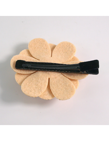 Spinka do włosów KWIAT Z KRYSZTAŁKAMI BEŻ Lolita akcesoria