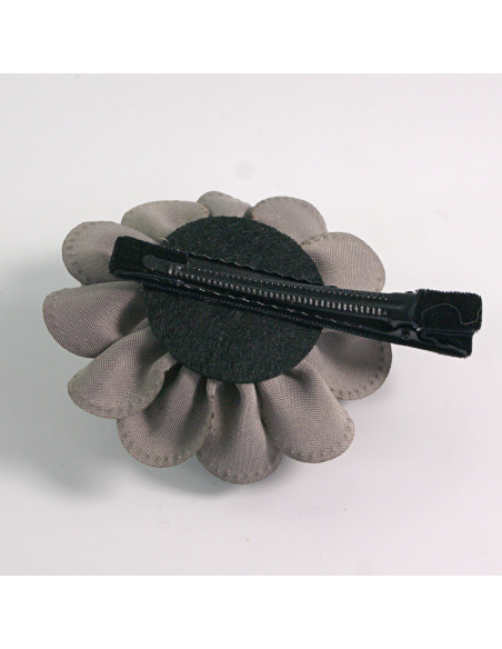 Spinka do włosów KWIAT Z KRYSZTAŁKAMI SZARY Lolita akcesoria