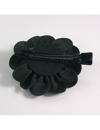 Spinka do włosów KWIAT Z CZARNYMI KRYSZTAŁKAMI...