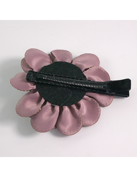 Spinka do włosów KWIAT Z KRYSZTAŁKAMI BRUDNY RÓŻ Lolita akcesoria