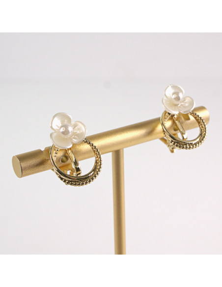 Klipsy do Uszu Lolita Accessories Klips do UCHA PERŁOWE KWIAUSZKI