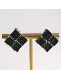 Srebrne Klipsy do Uszu Lolita Accessories GRAFITOWA...