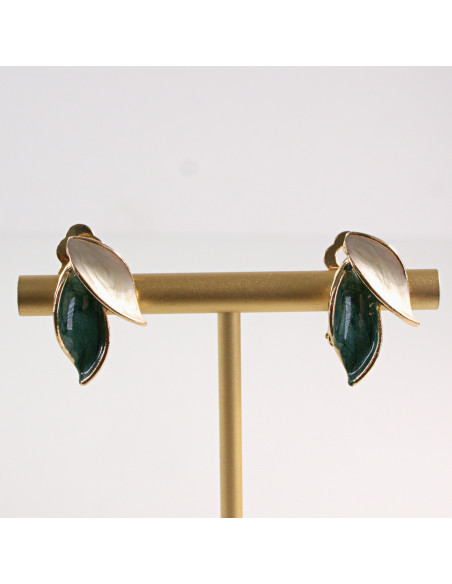 Klipsy do Uszu LISTKI Lolita Accessories Klips do Ucha Listek Zielony