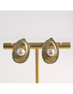 Klipsy do Uszu Lolita Accessories Klips do Ucha BEŻOWE Z...