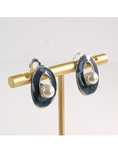 Klipsy do Uszu Lolita Accessories Klips do Ucha GRANATOWY... 2