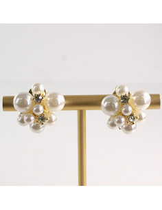 Klipsy do Uszu Lolita Akcesoria Klips do Ucha z PERŁAMI...