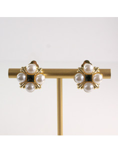 Klipsy do Uszu Lolita Akcesoria Klips do Ucha z PERŁAMI... 2