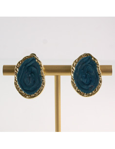 Klipsy do Uszu Lolita Akcesoria Klips do Ucha NIEBIESKIE...