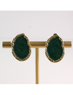 Klipsy do Uszu Lolita Akcesoria Klips do Ucha ZIELONE...