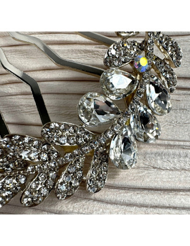 GRZEBIEŃ wsuwany do włosów wtykowy ozdobny KŁOS...