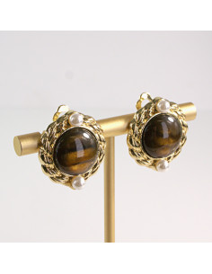 Klipsy do Uszu Lolita Akcesoria Klips do Ucha brązowe... 2