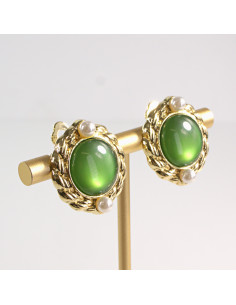 Klipsy do Uszu Lolita Akcesoria Klips do Ucha zielone... 2