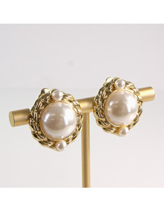 Klipsy do Uszu Lolita Akcesoria Klips do Ucha z PERŁĄ... 2