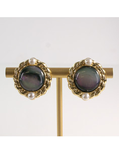 Klipsy do Uszu Lolita Akcesoria Klips do Ucha GRAFITOWE...