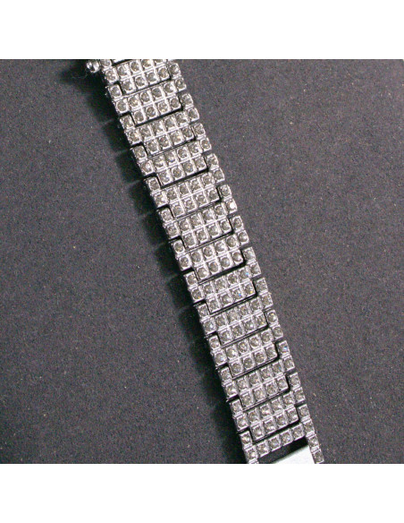 Zegarek damski srebrny z zieloną tarczą i cyrkoniami Lolita Akcesoria