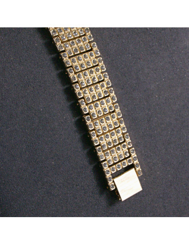 Zegarek damski złoty ze złotą tarczą i...