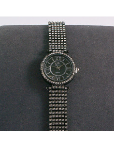 Zegarek damski czarny z cyrkoniami Lolita Akcesoria 2