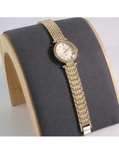 Zegarek damski złoty z białą tarczą Lolita...