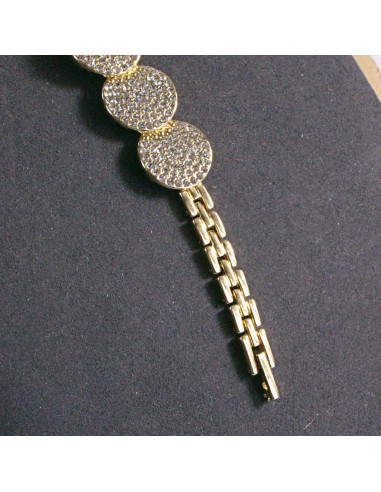 Zegarek damski vintage złoty zwężany z tarczą z...