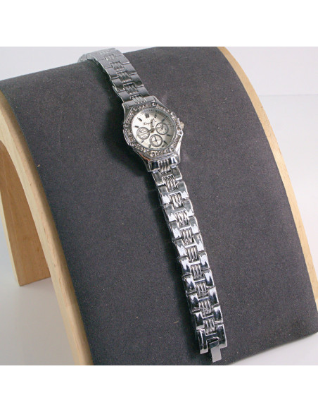 Zegarek damski vintage srebrny z białą tarczą Lolita Akcesoria