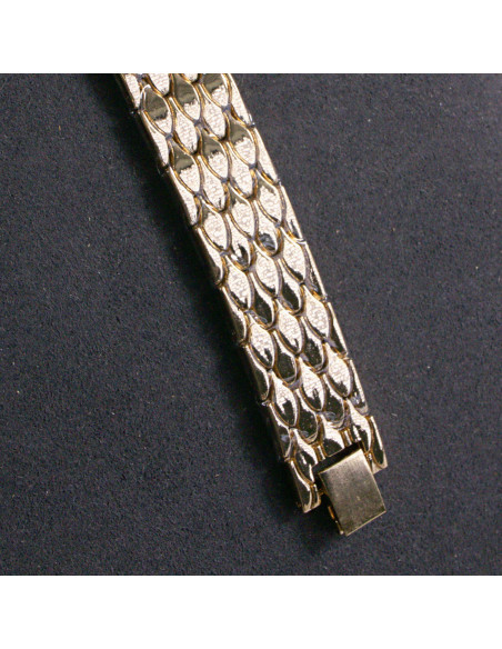 Zegarek damski vintage prostokątny złoty z białą tarczą Lolita Akcesoria