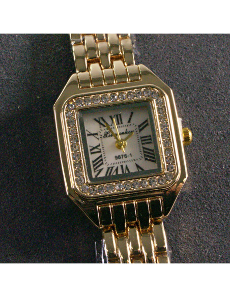 Zegarek damski vintage złoty z białą tarczą Lolita Akcesoria