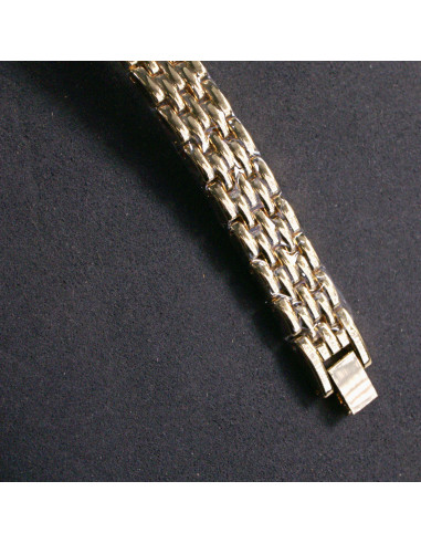 Zegarek damski vintage złoty z białą tarczą...