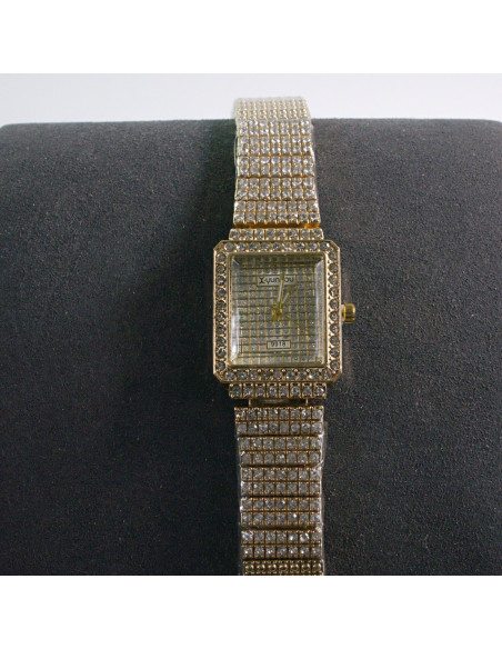 Zegarek damski vintage złoty z cyrkonią Lolita Akcesoria