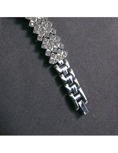 Zegarek damski vintage srebrny ze zwężanym...