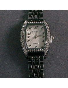 Zegarek damski vintage czarny z białą tarczą Lolita... 2