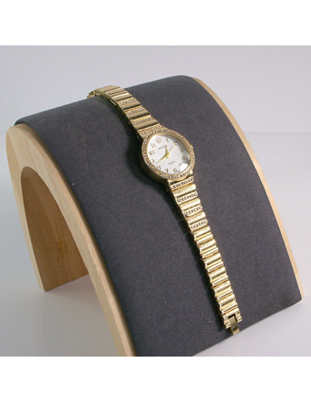 Zegarek damski vintage złoty z biała tarcza Lolita Akcesoria