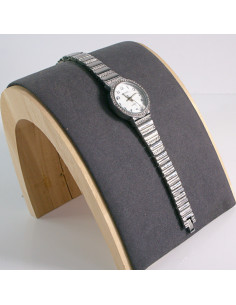 Zegarek damski vintage srebrny z biała tarcza Lolita... 2