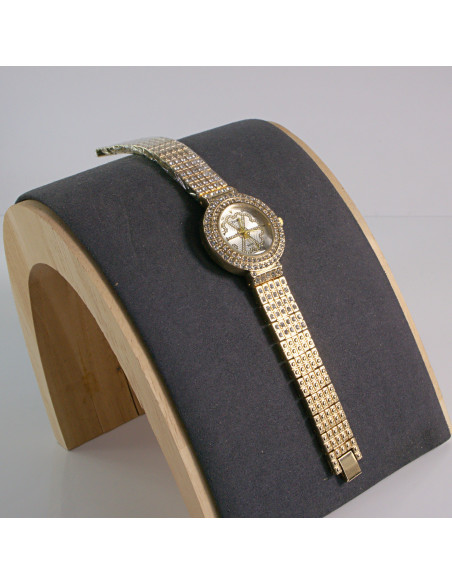 Zegarek damski vintage złoty z białą tarcza Lolita Akcesoria