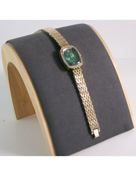 Zegarek damski vintage złoty z zieloną tarczą Lolita Akcesoria