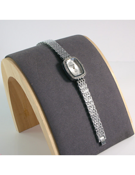 Zegarek damski vintage srebrny z białą tarczą Lolita Akcesoria