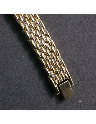 Zegarek damski vintage złoty z białą tarczą...